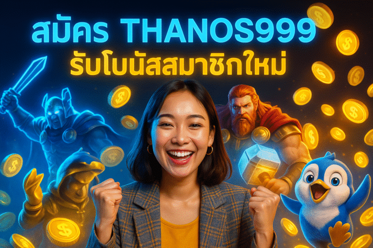 สมัคร THANOS999 รับโบนัสสมาชิกใหม่